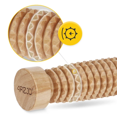 Drewniany wałek do masażu ciała