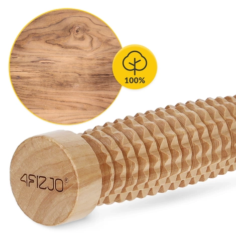 Drewniany wałek do masażu ciała