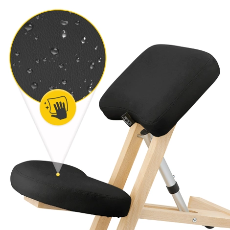 Klękosiad klęcznik do pracy PURE czarny