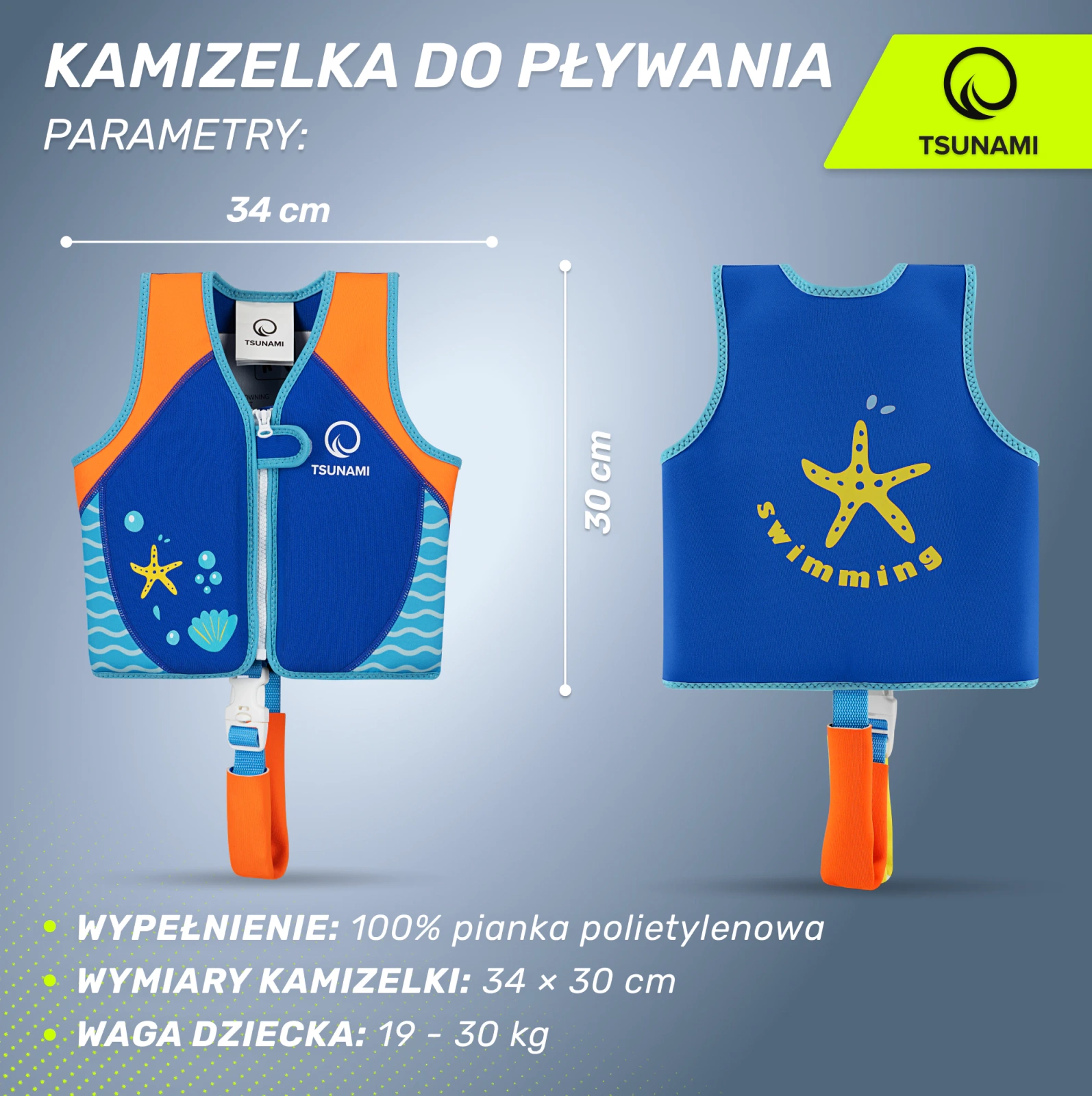 kamizelka do plywania dla dziecka wypornosciowa