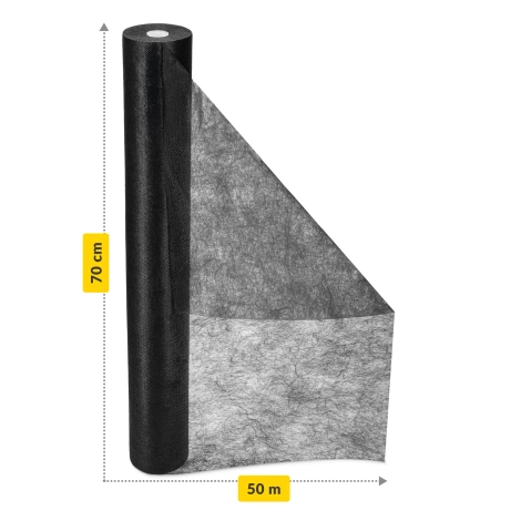 Podkład medyczny w rolce MED 70 cm x 50 m czarny