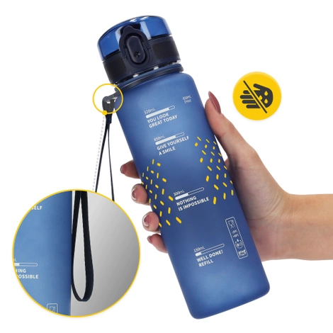 Butelka sportowa na wodę 650 ml niebieska