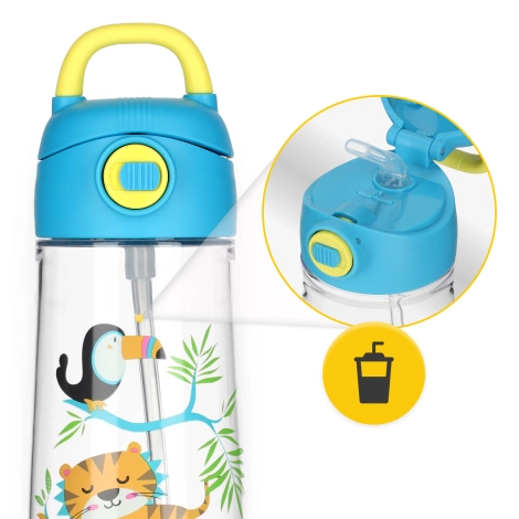 Butelka na wodę dla dzieci DŻUNGLA 550 ml