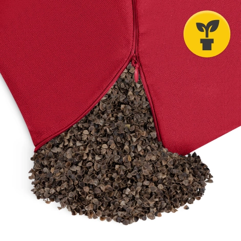 Poduszka do medytacji ZAFU półksiężyc czerwona