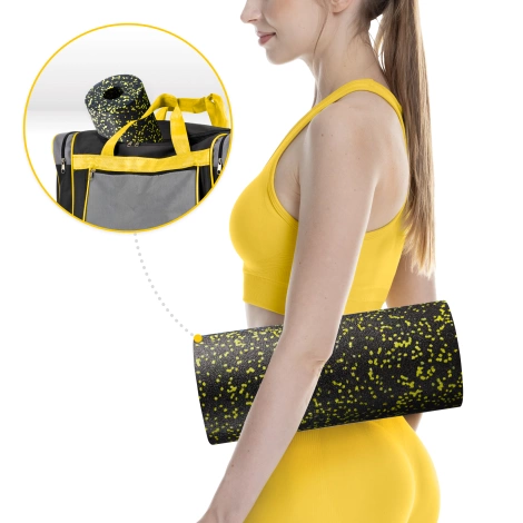 Wałek do masażu piankowy EPP 33 cm żółty