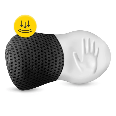 Poduszka ortopedyczna lędźwiowa do siedzenia czarna