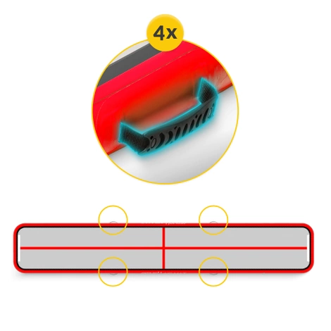 Ścieżka akrobatyczna AIR MAT 6 x 1 x 0,15 m z pompką