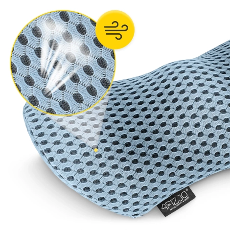 Poduszka ortopedyczna lędźwiowa do siedzenia niebieska