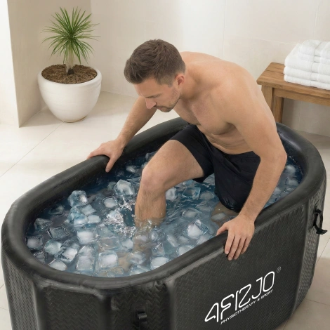 Dmuchana wanna lodowa do morsowania drop-stitch owalna