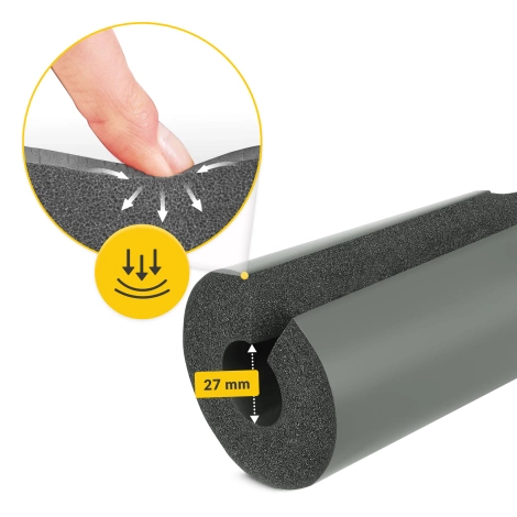 Ochraniacz na gryf sztangę szary