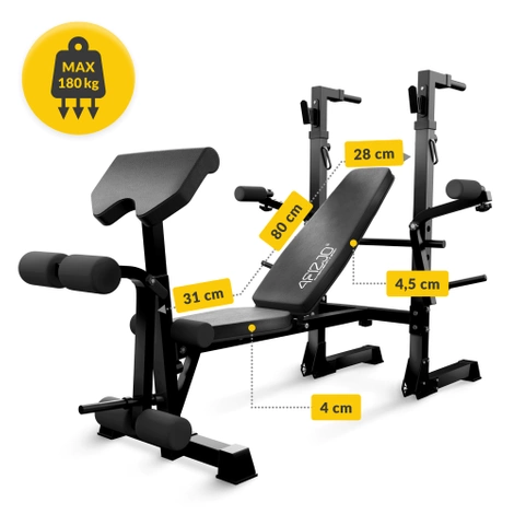 Ławeczka treningowa do ćwiczeń ze stojakiem ULTRA