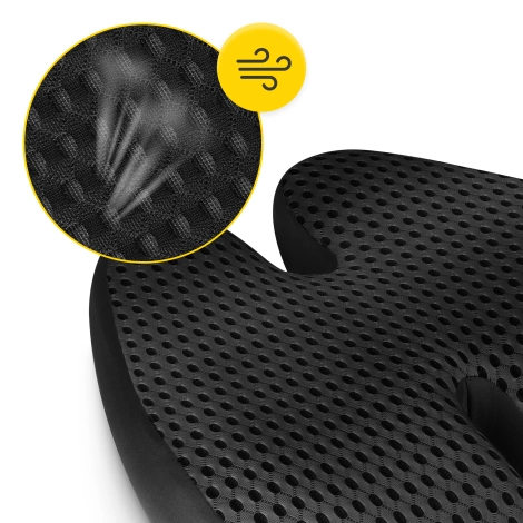 Poduszka ortopedyczna pod plecy czarna