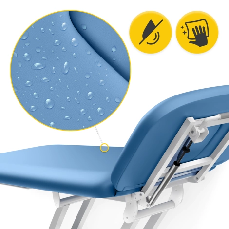 Stół do masażu i rehabilitacji elektryczny PURE niebieski