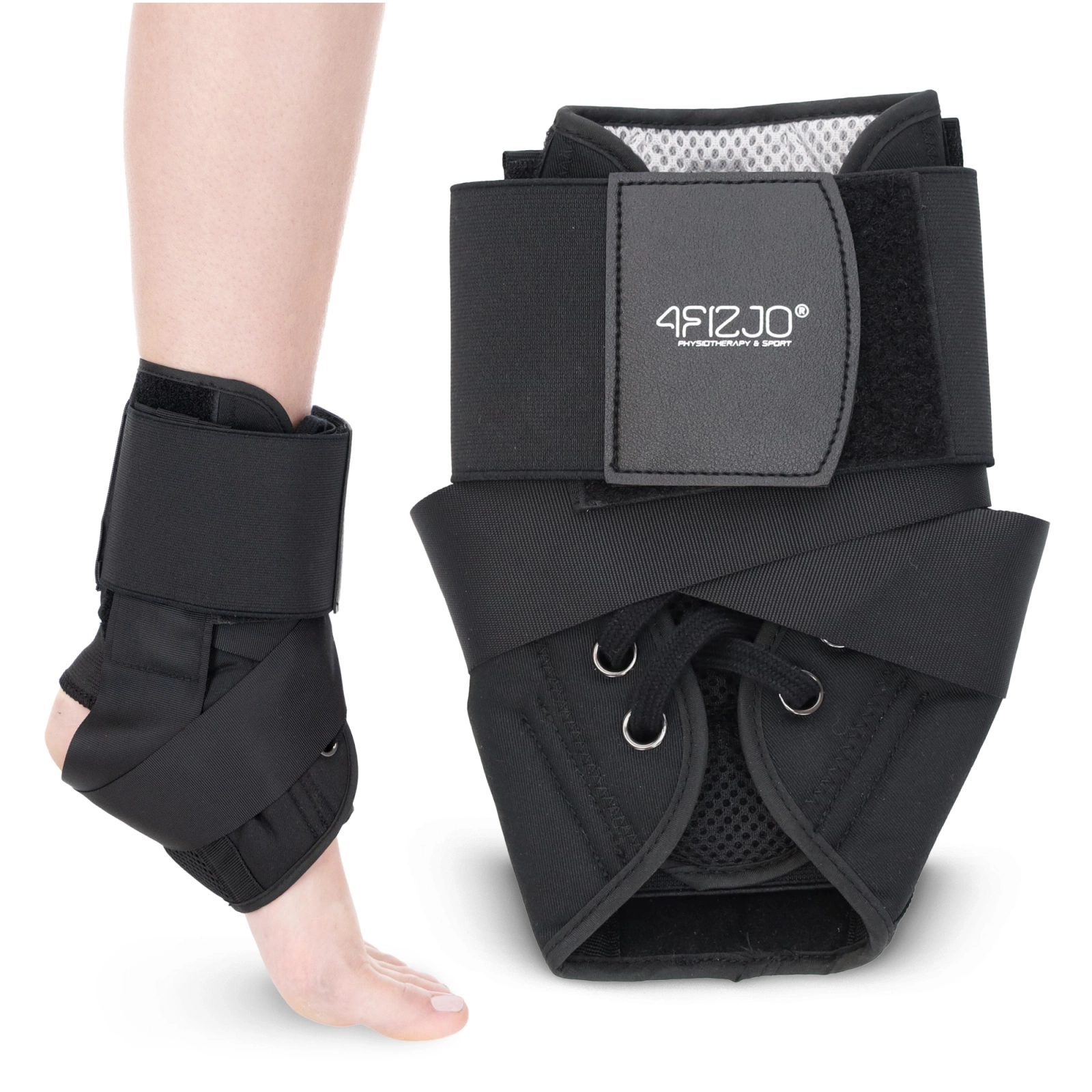 Orteza stawu skokowego stabilizator kostki ze sznurowadłami