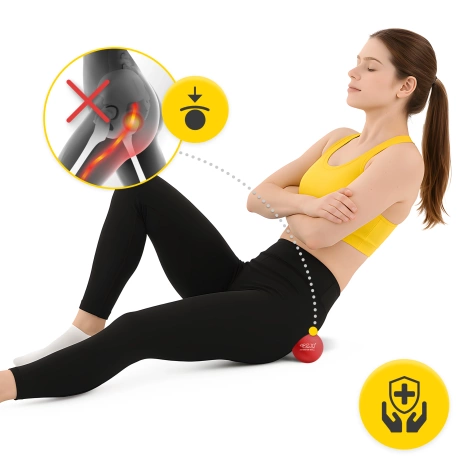 Piłka do masażu Lacrosse Massage Ball czerwona