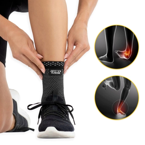 Elastyczna opaska stawu skokowego L szara