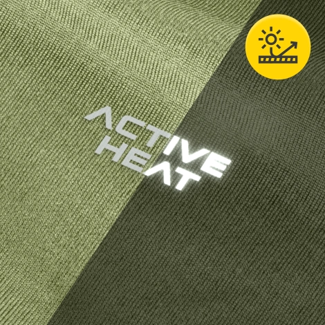 Koszulka termiczna unisex z długim rękawem - zielona, rozmiar XL