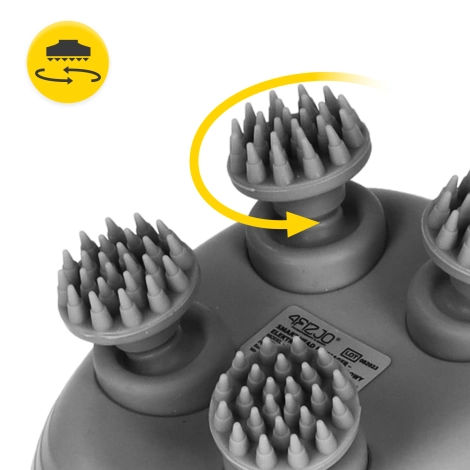 Elektryczny masażer do głowy wodoodporny czarny