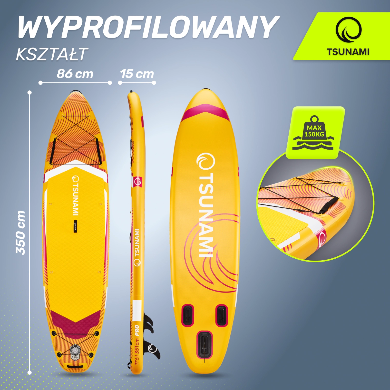 deska SUP pompowana do plywania