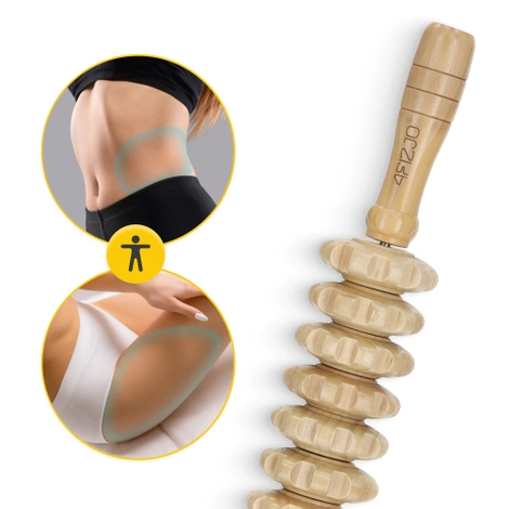 Drewniany wałek do masażu ciała duży