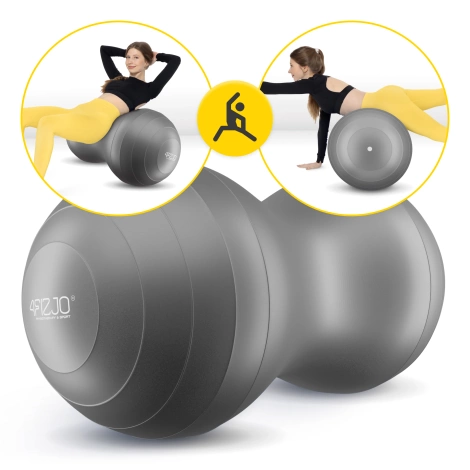 Piłka gimnastyczna PEANUT AIR BALL szara