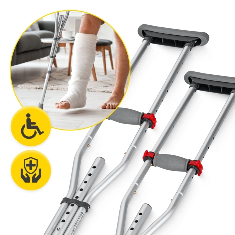 Kule ortopedyczne pachowe z regulacją wysokości