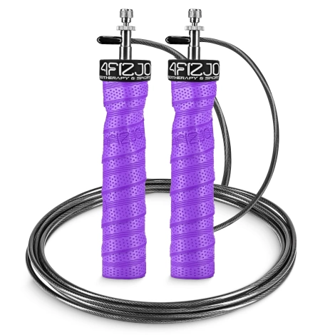 Skakanka bokserska z obciążeniem 3 m fioletowa