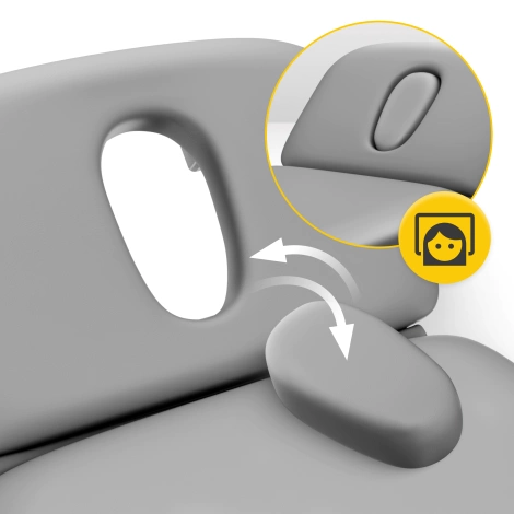 Stół do masażu i rehabilitacji elektryczny PURE szary