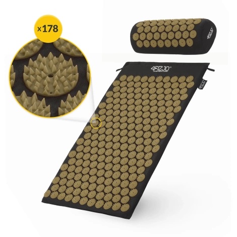 Mata do akupresury z poduszką klasyczna czarna