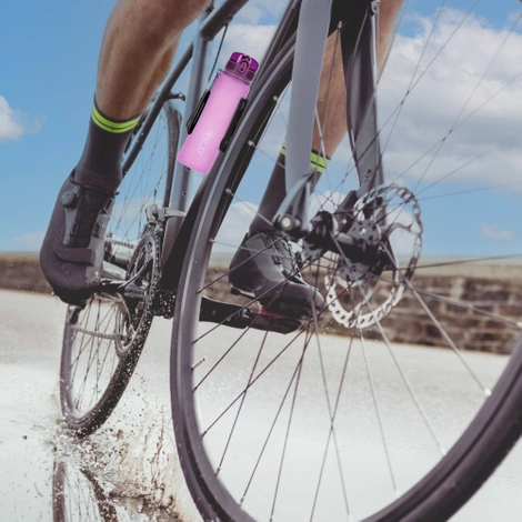 Butelka sportowa na wodę 650 ml różowa