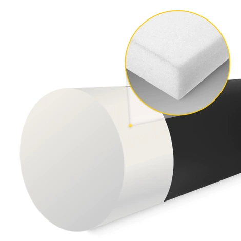 Wałek rehabilitacyjny kształtka do masażu 30 x 10 cm czarna