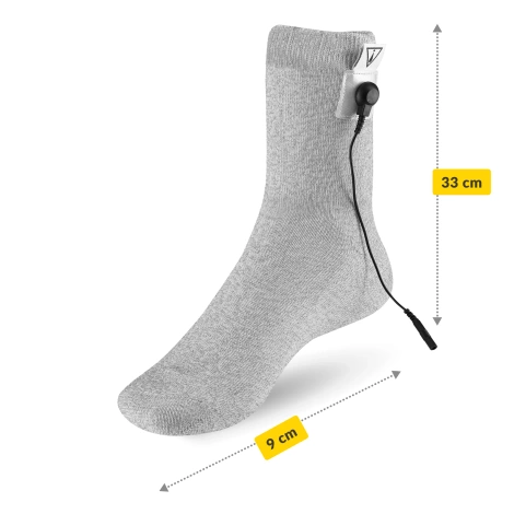 Skarpeta przewodząca do elektrostymulacji stopy