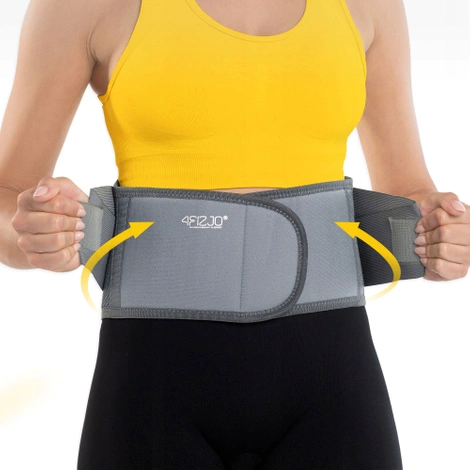 Pas ortopedyczny na kręgosłup lędźwiowy M szary