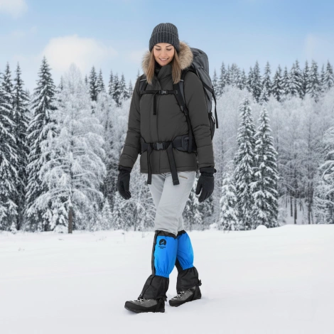 Stuptuty ochraniacze wodoodporne na buty uniwersalne niebieskie