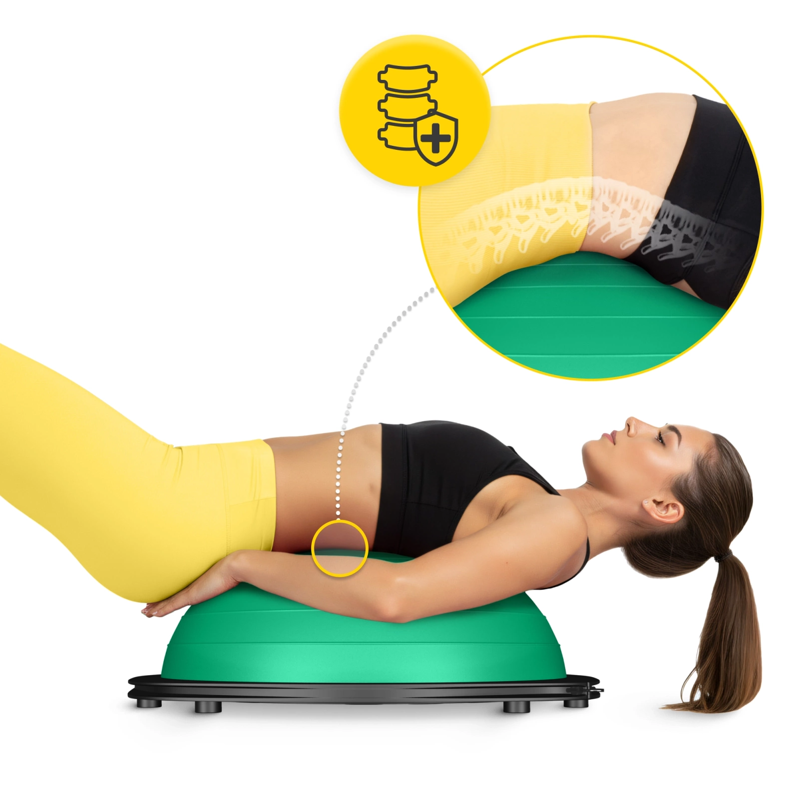 polpilka pilka rownowazna bosu do balansowania do cwiczen