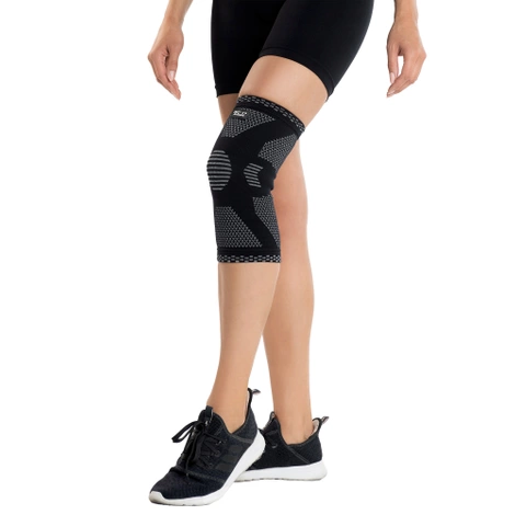 Elastyczna opaska na kolano XL szara