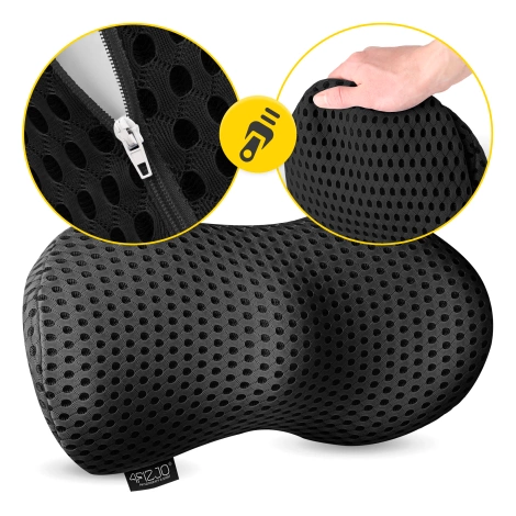 Poduszka ortopedyczna lędźwiowa do siedzenia czarna