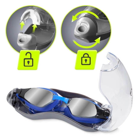 Okulary do pływania TSUNAMI niebieskie