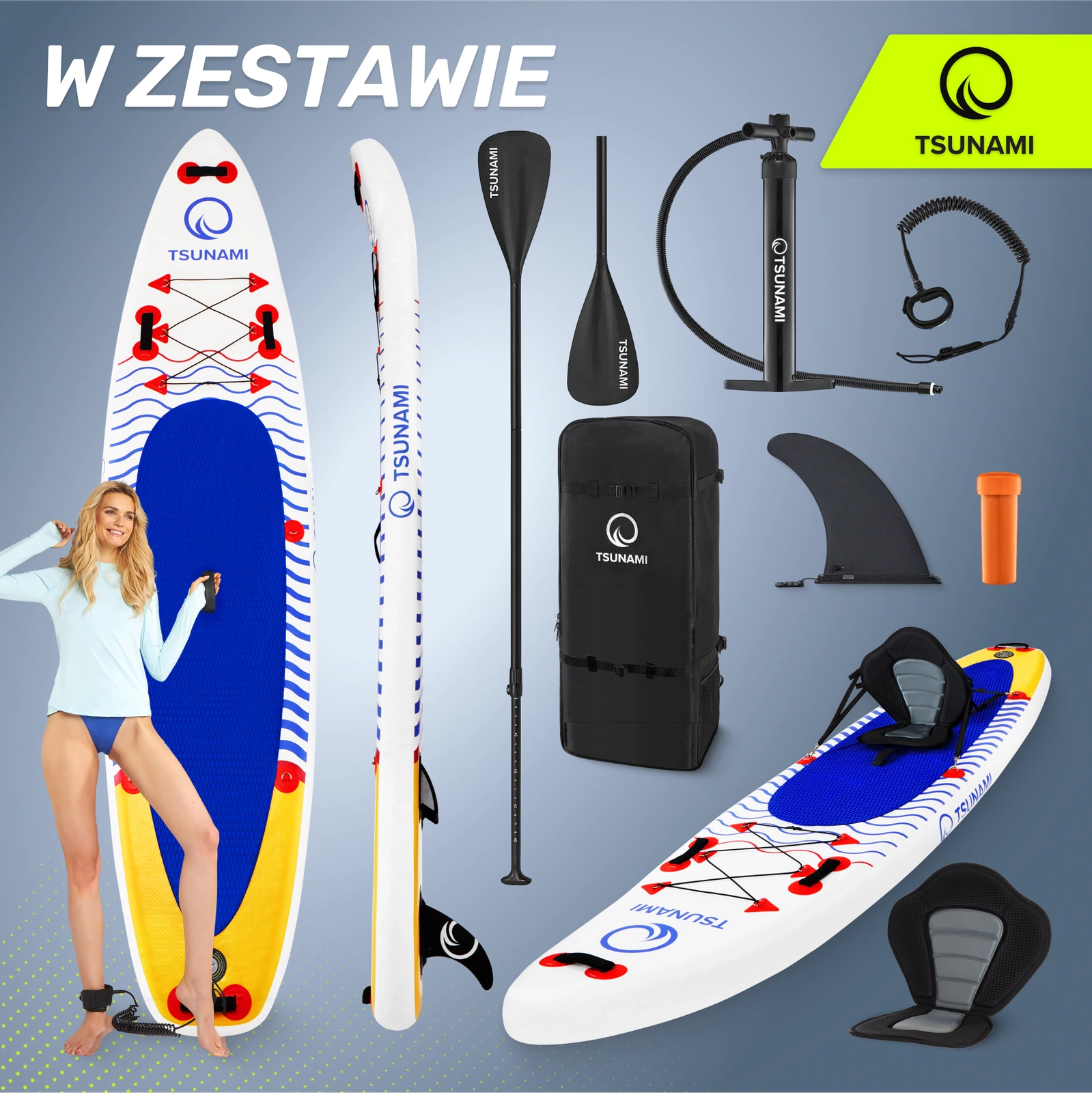 SUP Paddle Board TSUNAMI 350 cm T09