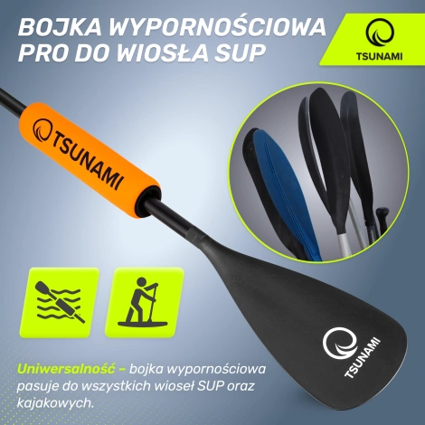 Bojka wypornościowa pływak do wiosła SUP PRO pomarańczowy