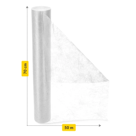 Podkład medyczny w rolce MED 70 cm x 50 m biały