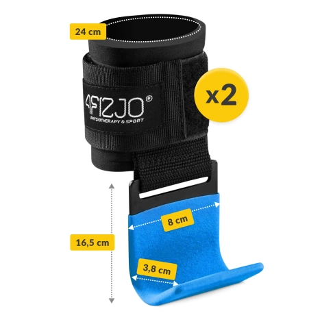 Haki treningowe uchwyty do podciągania niebieskie