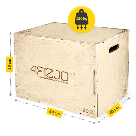 Skrzynia plyometryczna jump box 40 x 60 x 50