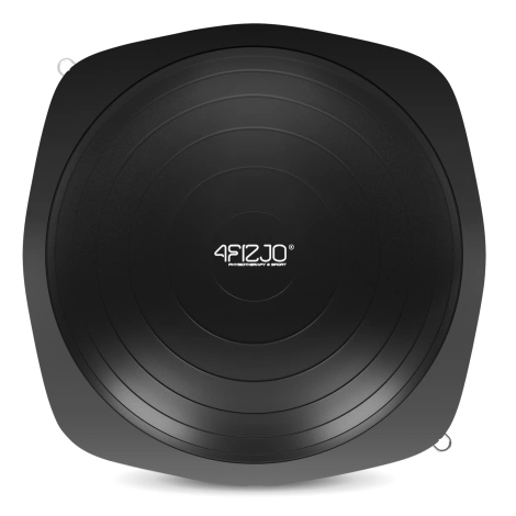 Półpiłka do balansowania równoważna z linkami czarna