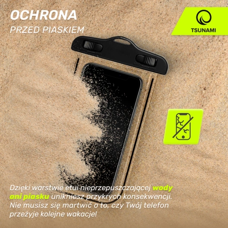 Etui wodoodporne na telefon TSUNAMI