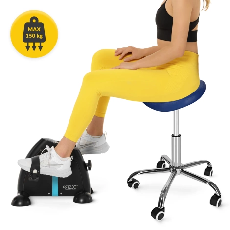Taboret obrotowy siodło do masażu ERGO niebieski