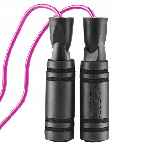 Skakanka z antypoślizgowymi uchwytami BASIC różowa