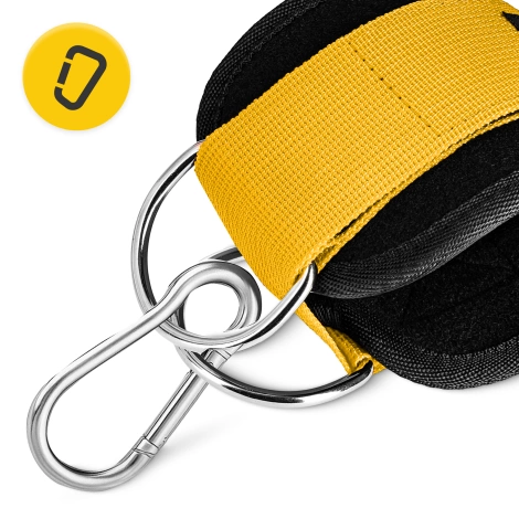 Opaski treningowe na kostki do wyciągu 2 szt. żółte