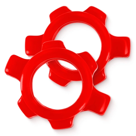 Zaciski plastikowe do gryfu 25 mm 2 szt. - czerwone