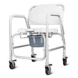 Wózek toaletowy sanitarny dla niepełnosprawnych i seniorów